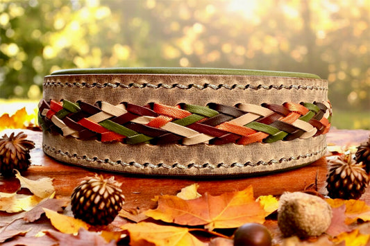 Halsband mit Aufflechtung